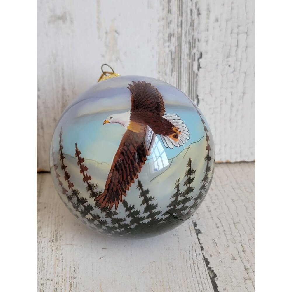 Unique eagle bird evergreen Forest ball ornament Xmas‎ tree